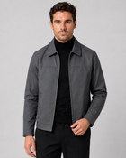 Herren Klassische Zip Harrington Jacke