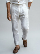 Pantalon fuselé en lin pour homme – Coupe estivale respirante