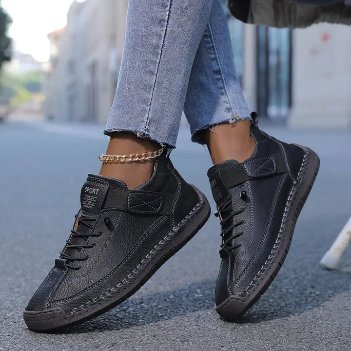 Marley Sneakers | Damen Bequeme Sneakers Leicht und Atmungsaktiv Leder
