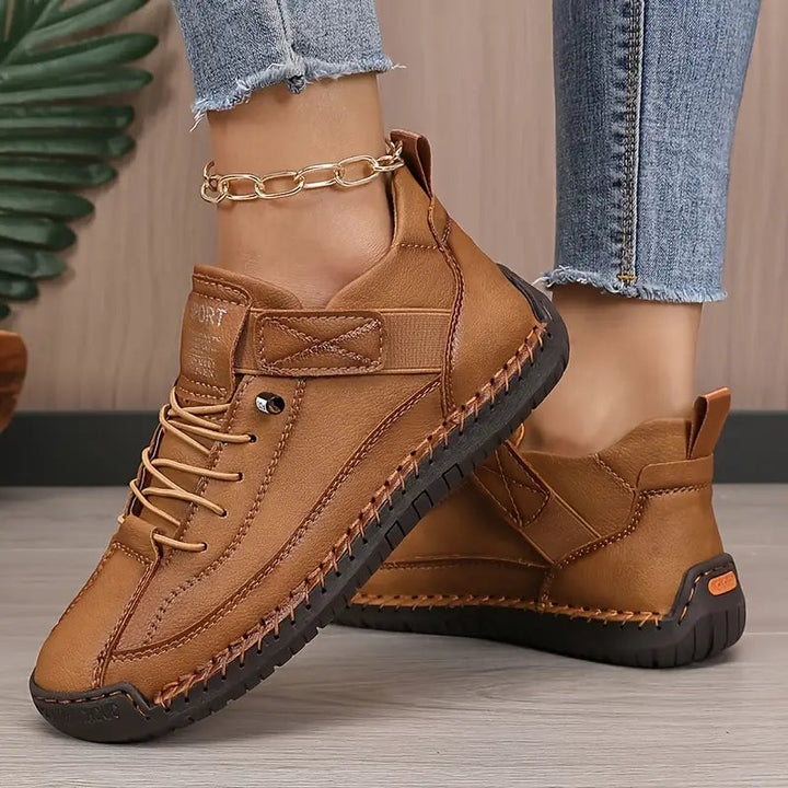 Marley Sneakers | Damen Bequeme Sneakers Leicht und Atmungsaktiv Leder