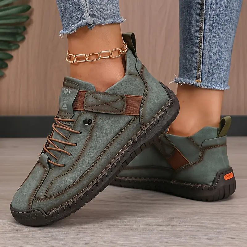 Marley Sneakers | Damen Bequeme Sneakers Leicht und Atmungsaktiv Leder