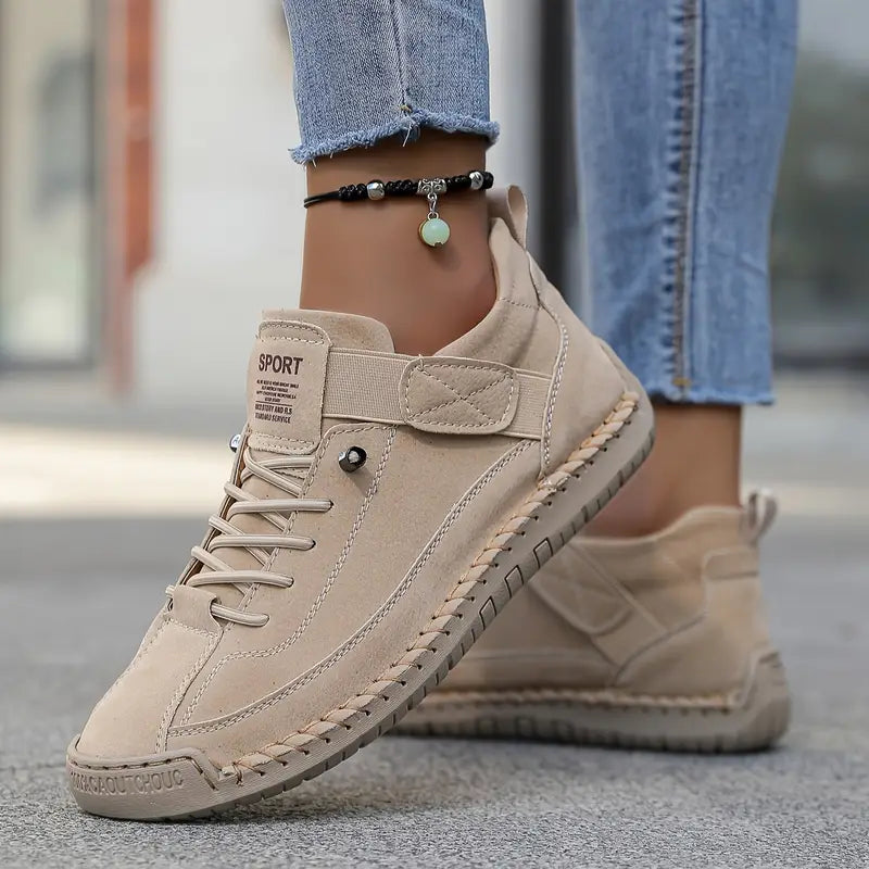 Marley Sneakers | Damen Bequeme Sneakers Leicht und Atmungsaktiv Leder