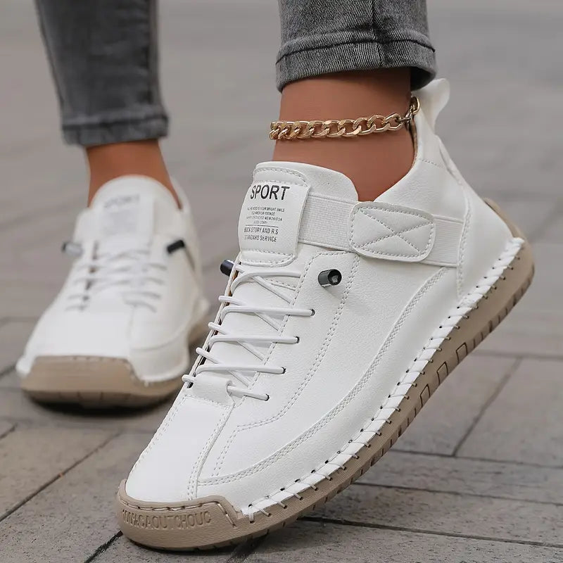 Marley Sneakers | Damen Bequeme Sneakers Leicht und Atmungsaktiv Leder