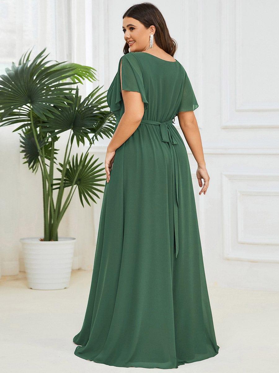 Dame | Abendkleid Damen Maxi A-Linie Elegant - Chiffon