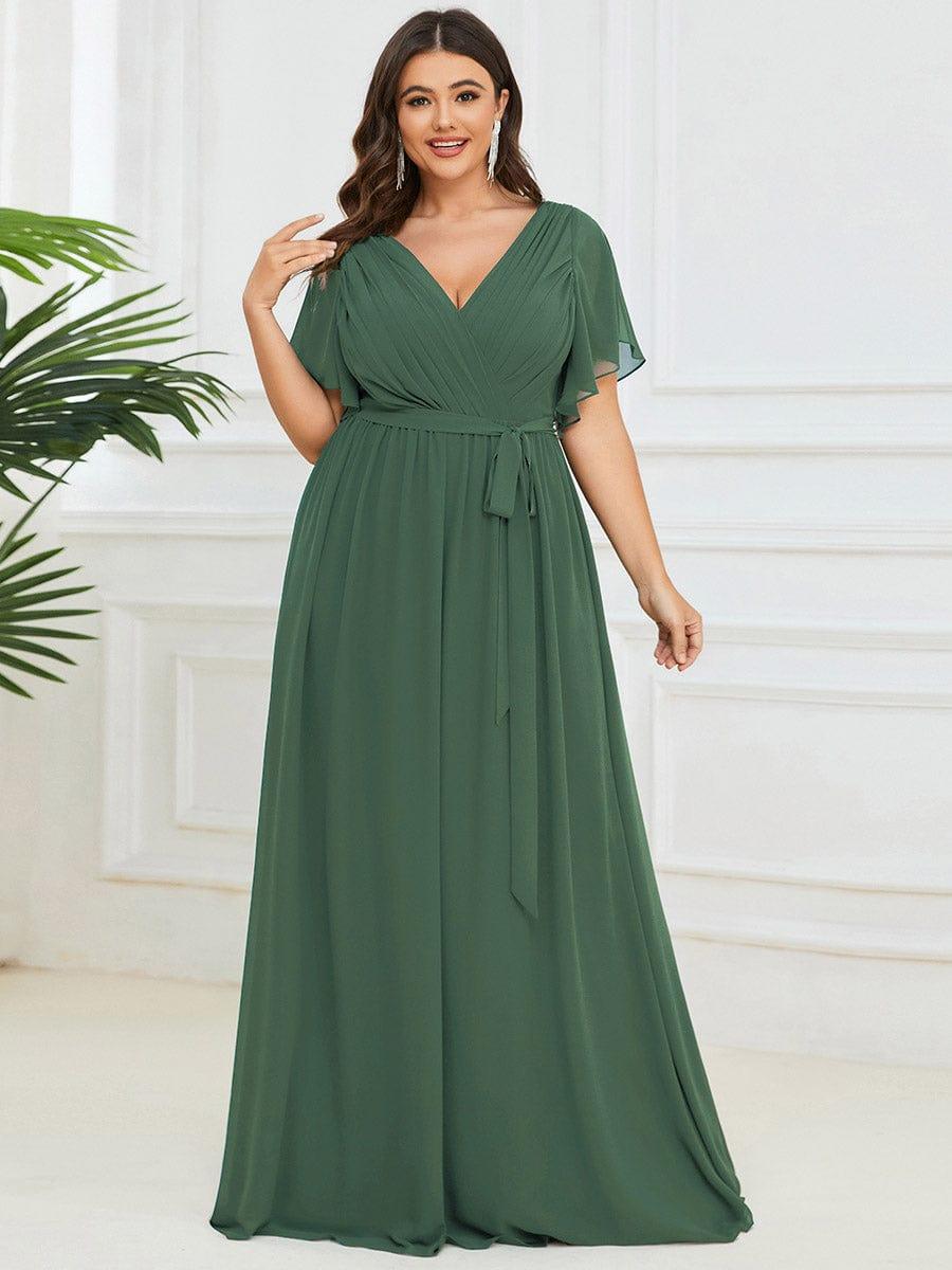 Dame | Abendkleid Damen Maxi A-Linie Elegant - Chiffon