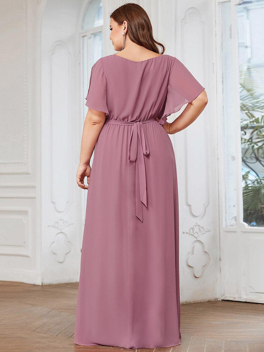 Dame | Abendkleid Damen Maxi A-Linie Elegant - Chiffon