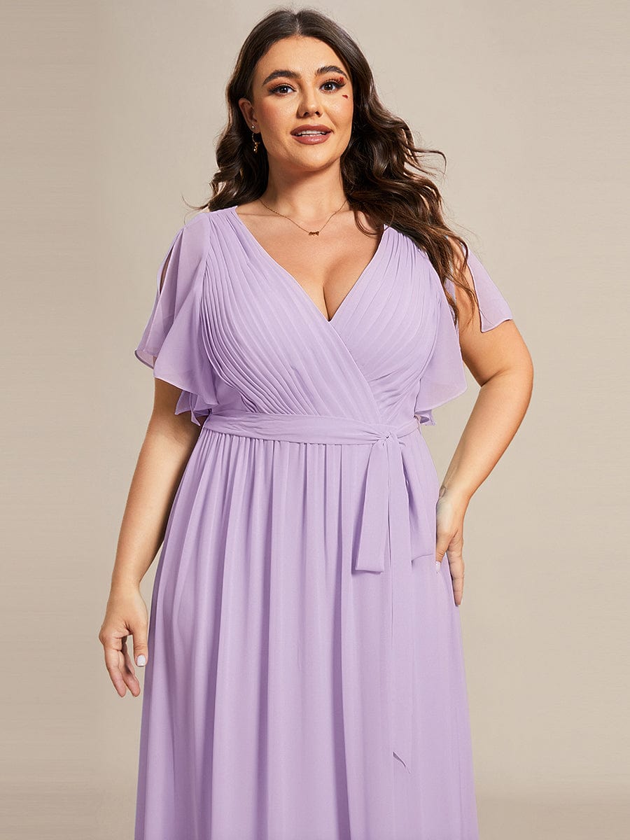 Dame | Abendkleid Damen Maxi A-Linie Elegant - Chiffon