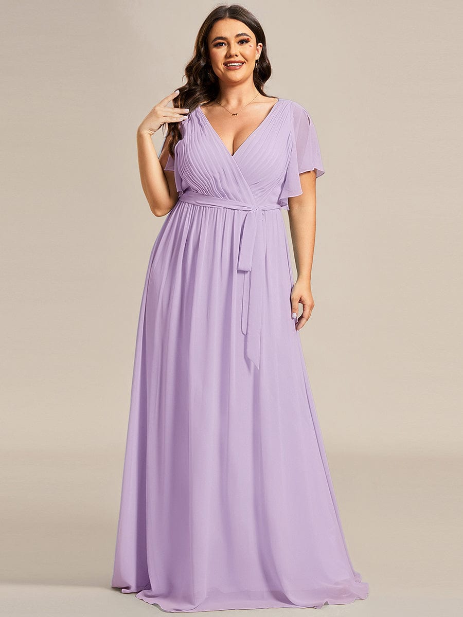 Dame | Abendkleid Damen Maxi A-Linie Elegant - Chiffon