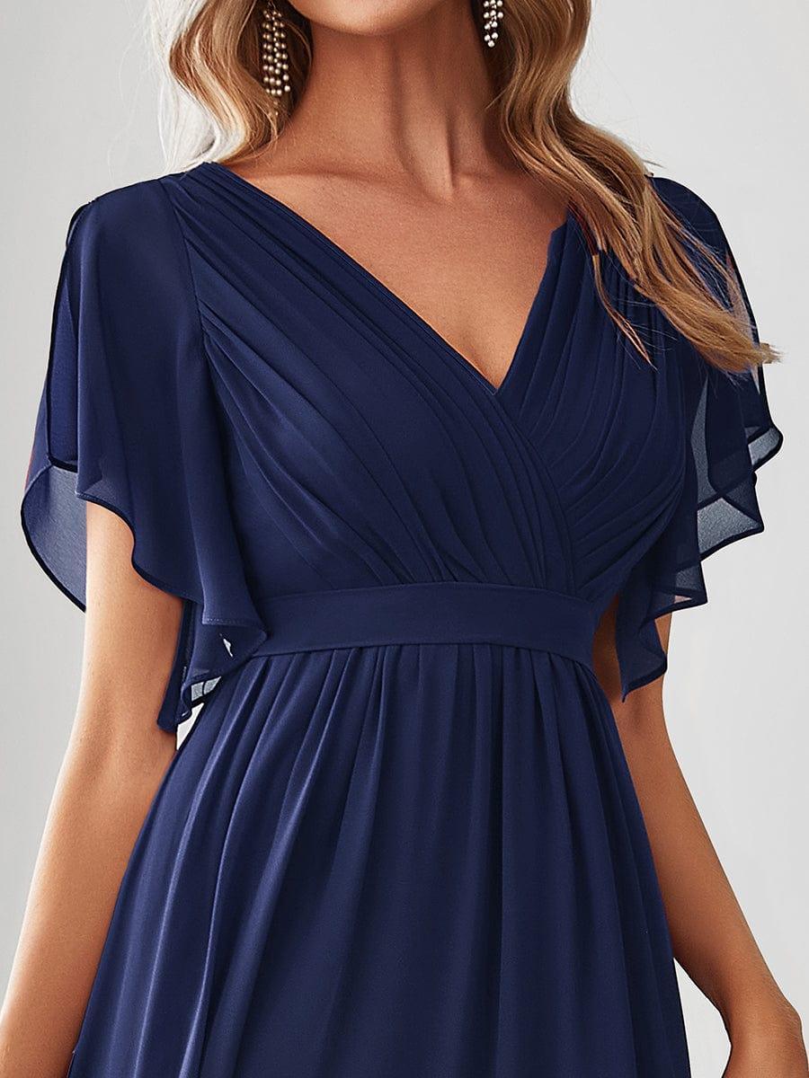 Dame | Abendkleid Damen Maxi A-Linie Elegant - Chiffon