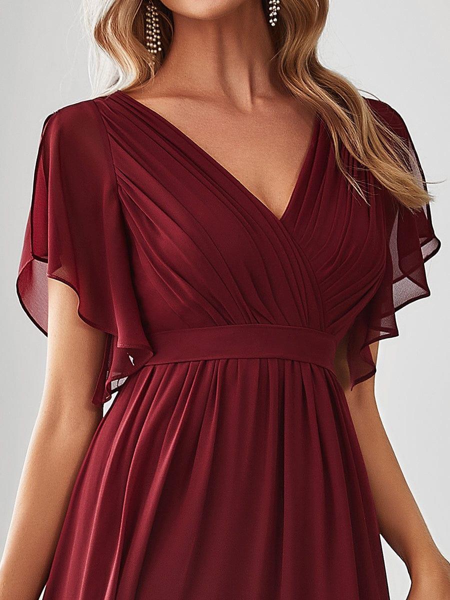 Dame | Abendkleid Damen Maxi A-Linie Elegant - Chiffon