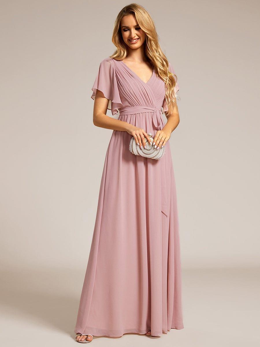 Dame | Abendkleid Damen Maxi A-Linie Elegant - Chiffon