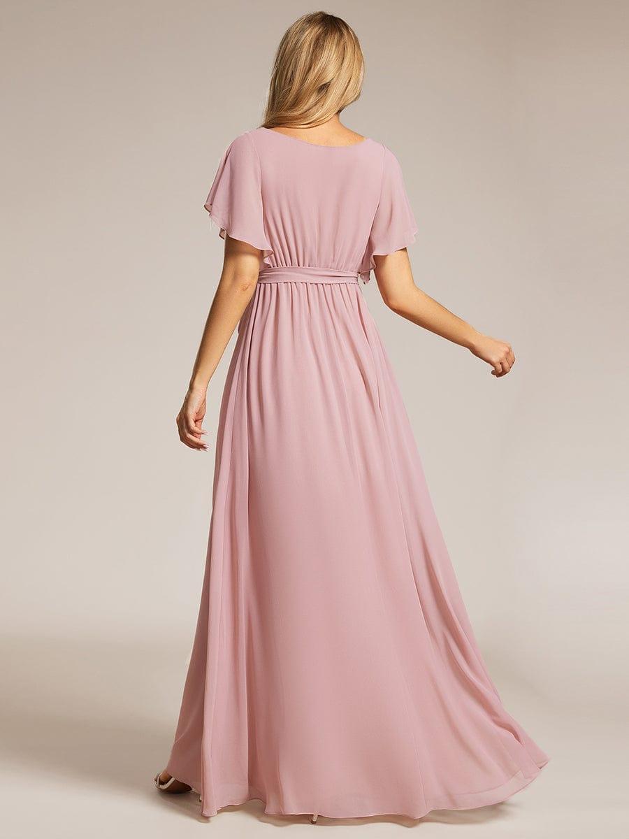Dame | Abendkleid Damen Maxi A-Linie Elegant - Chiffon