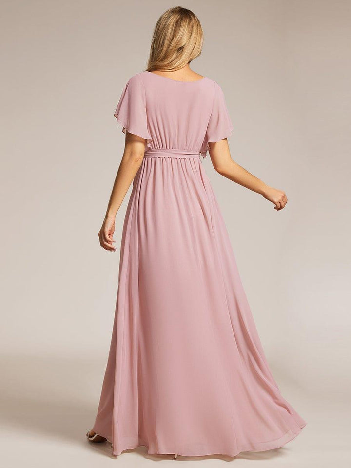 Dame | Abendkleid Damen Maxi A-Linie Elegant - Chiffon