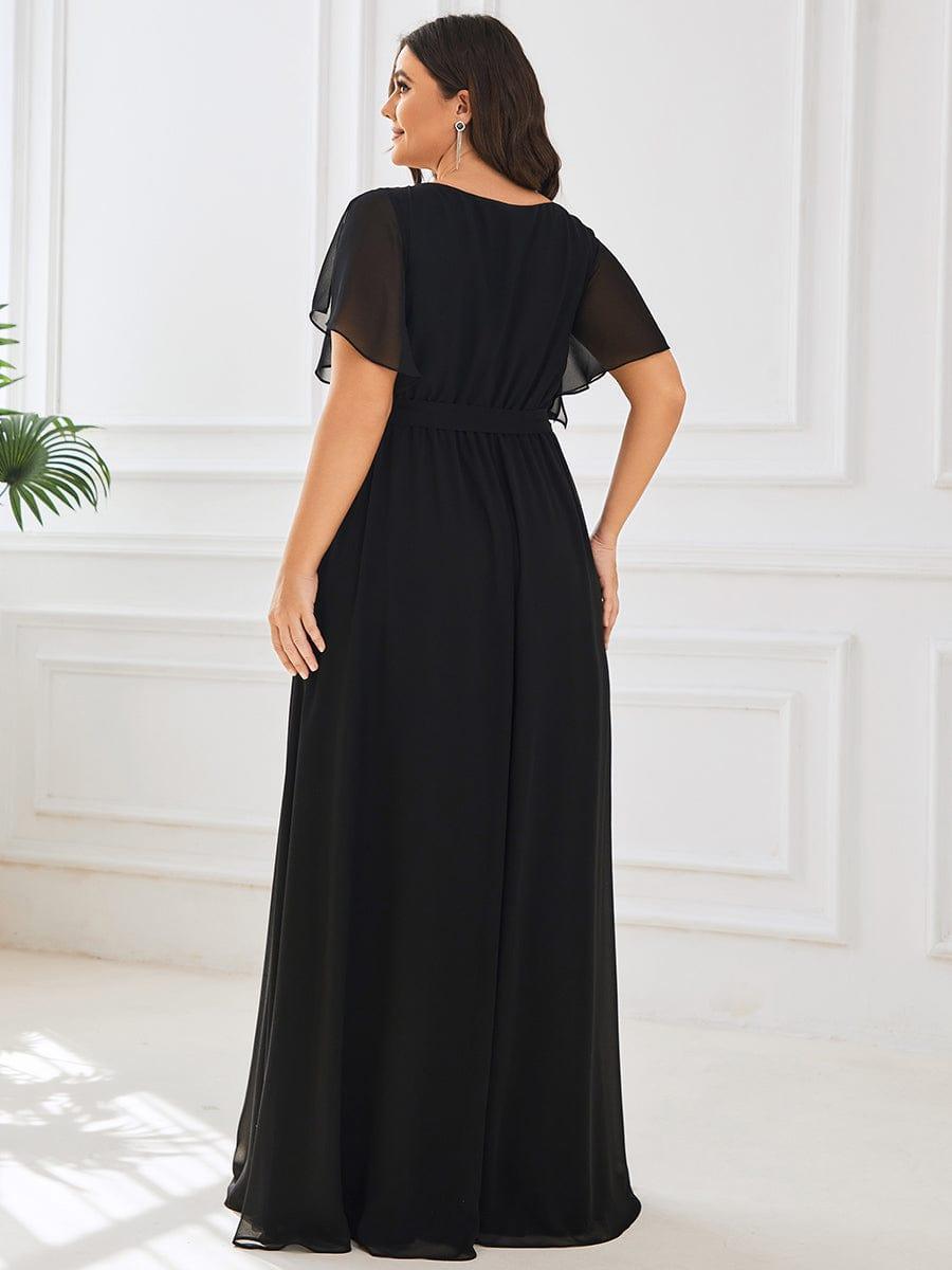 Dame | Abendkleid Damen Maxi A-Linie Elegant - Chiffon
