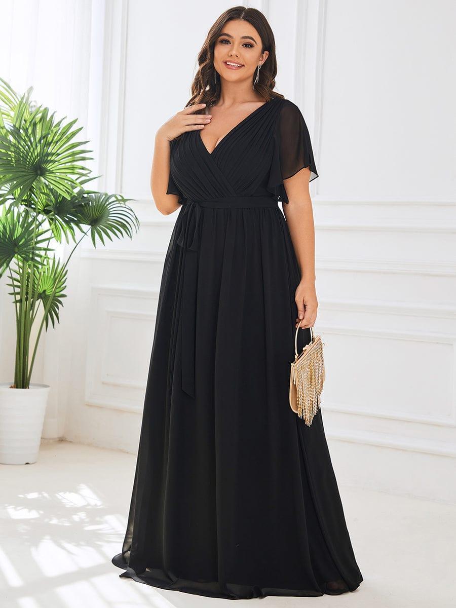 Dame | Abendkleid Damen Maxi A-Linie Elegant - Chiffon