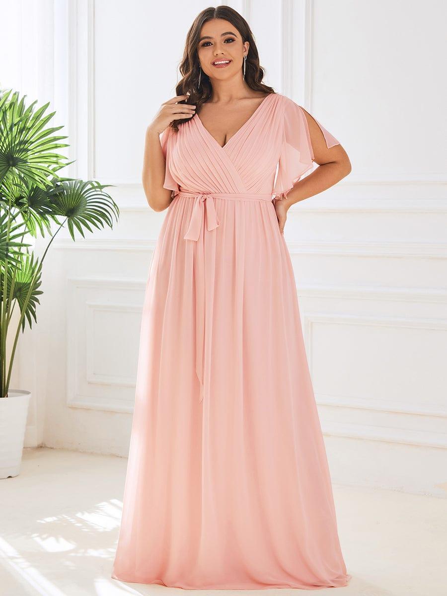 Dame | Abendkleid Damen Maxi A-Linie Elegant - Chiffon