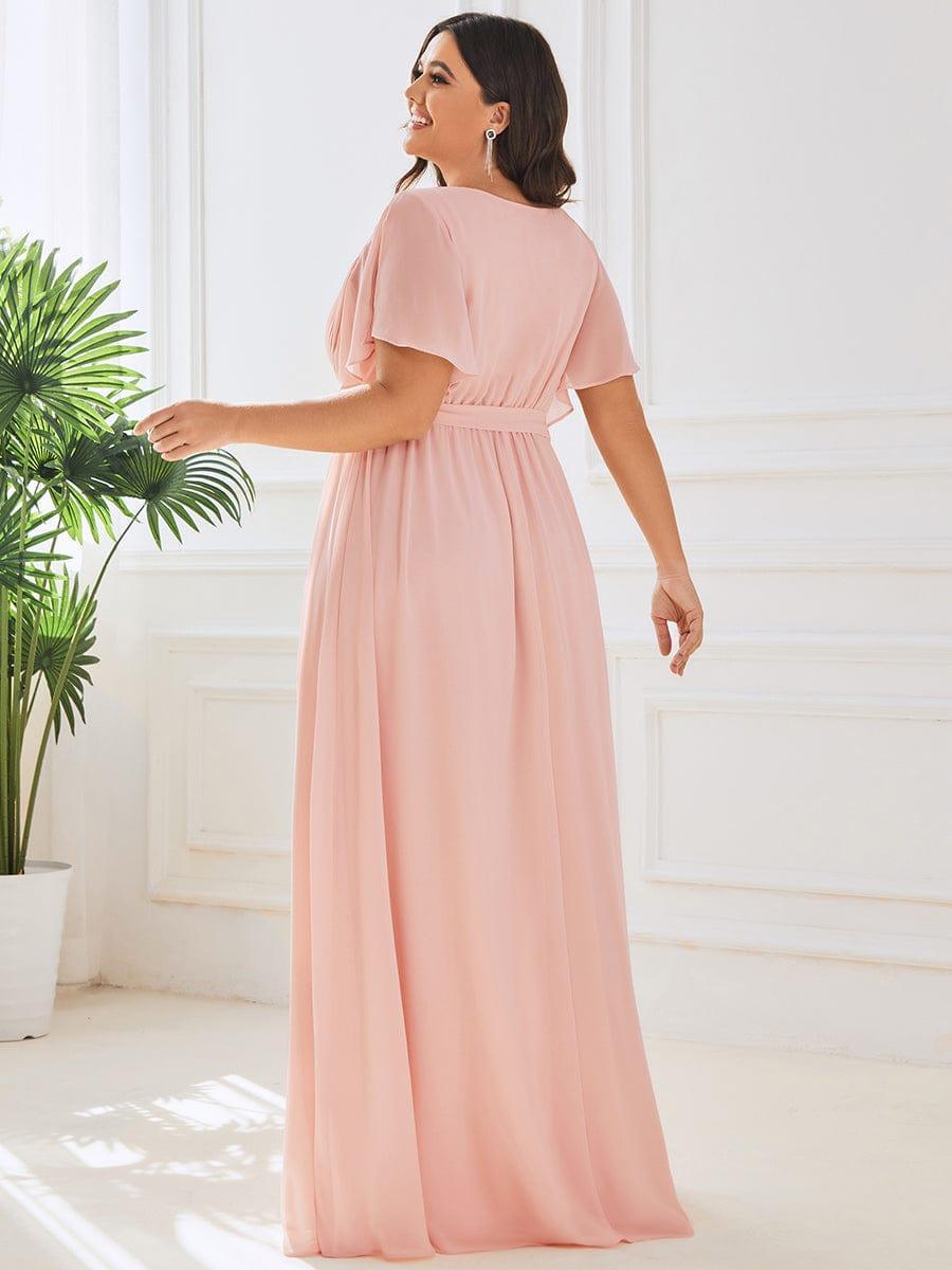 Dame | Abendkleid Damen Maxi A-Linie Elegant - Chiffon