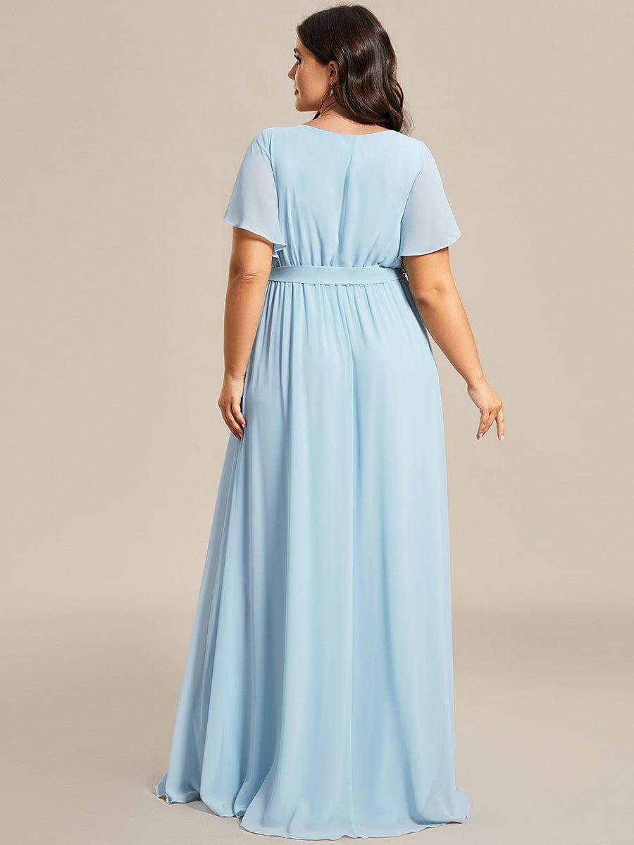 Dame | Abendkleid Damen Maxi A-Linie Elegant - Chiffon