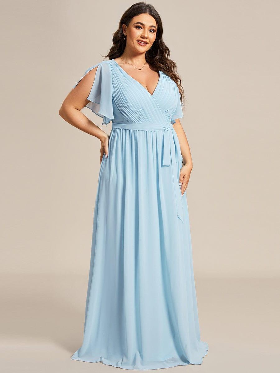 Dame | Abendkleid Damen Maxi A-Linie Elegant - Chiffon