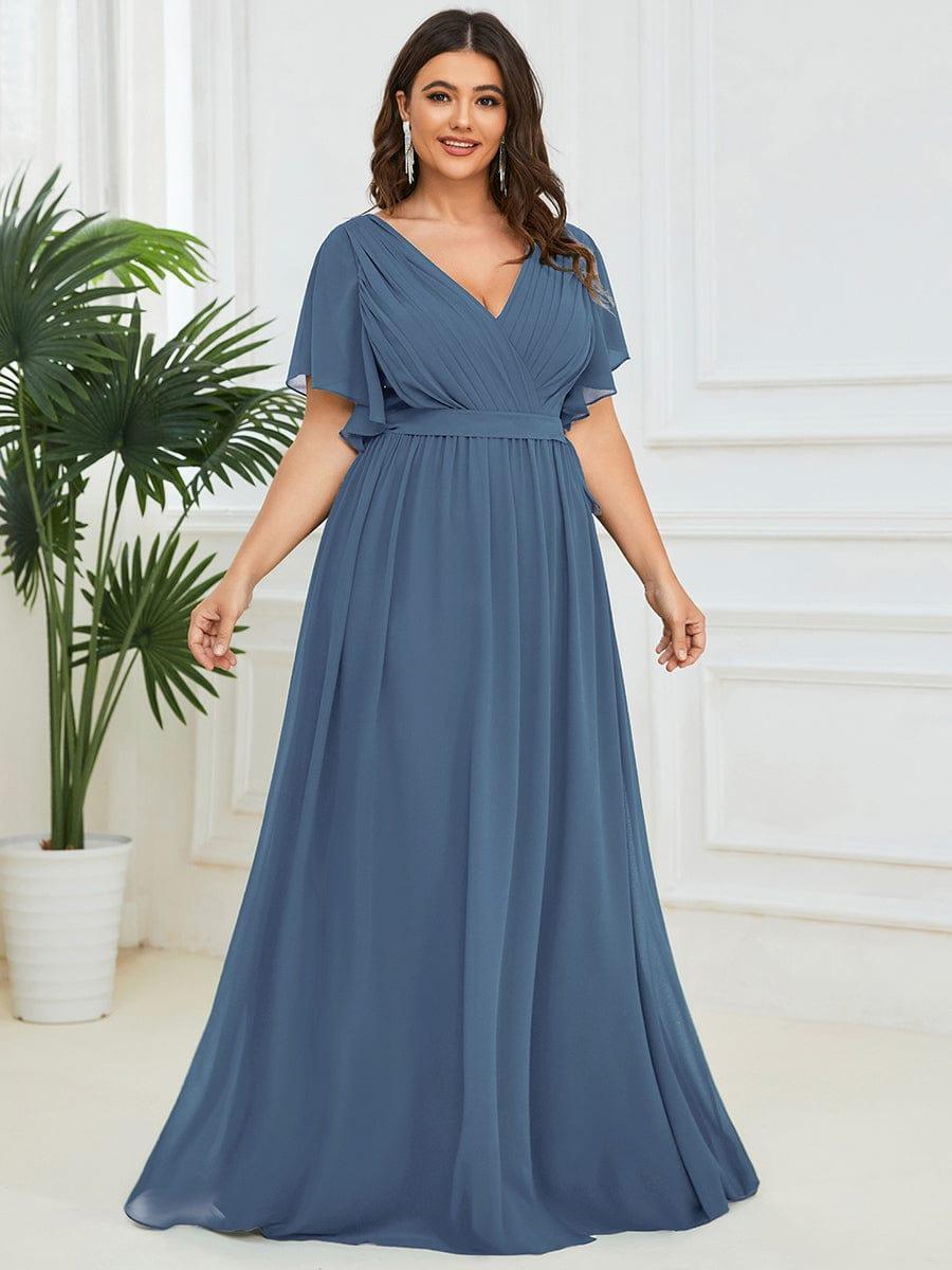 Dame | Abendkleid Damen Maxi A-Linie Elegant - Chiffon