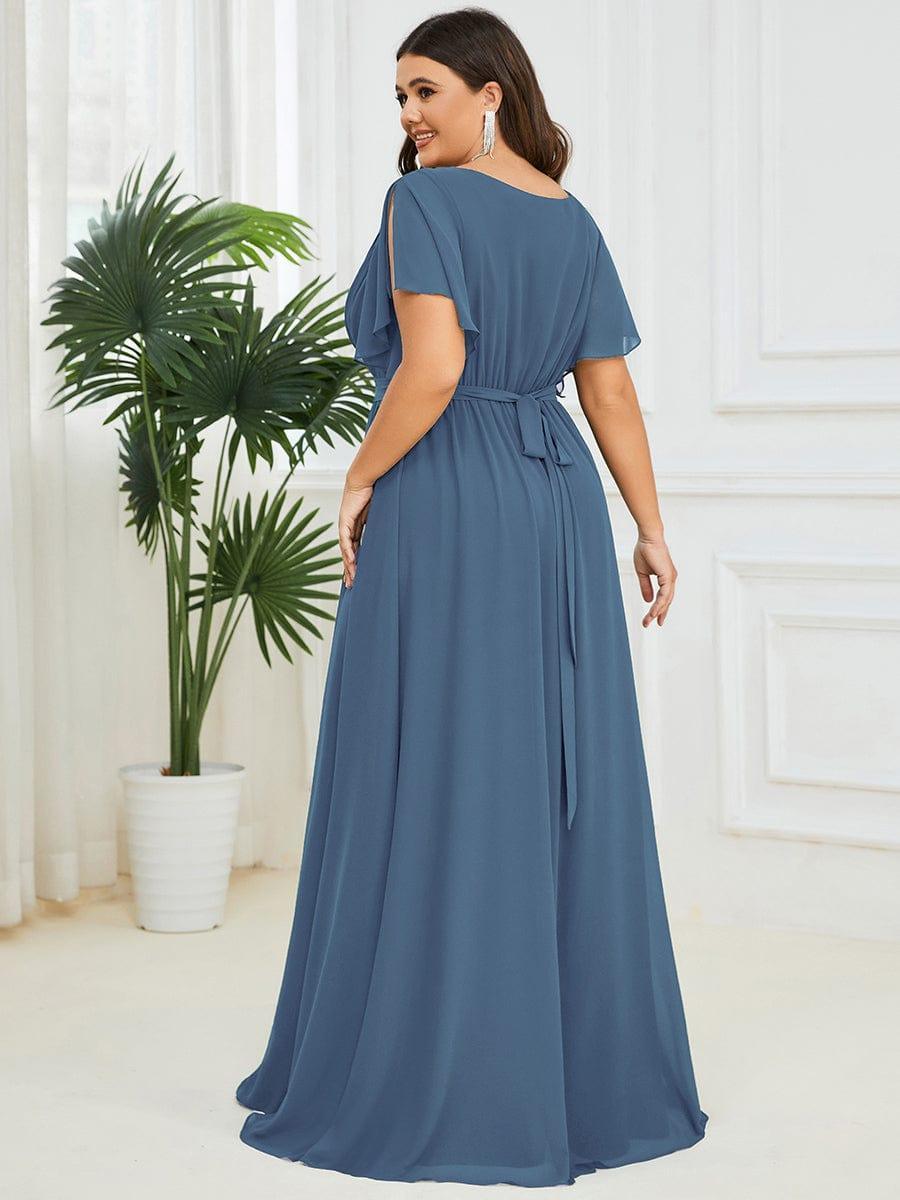 Dame | Abendkleid Damen Maxi A-Linie Elegant - Chiffon