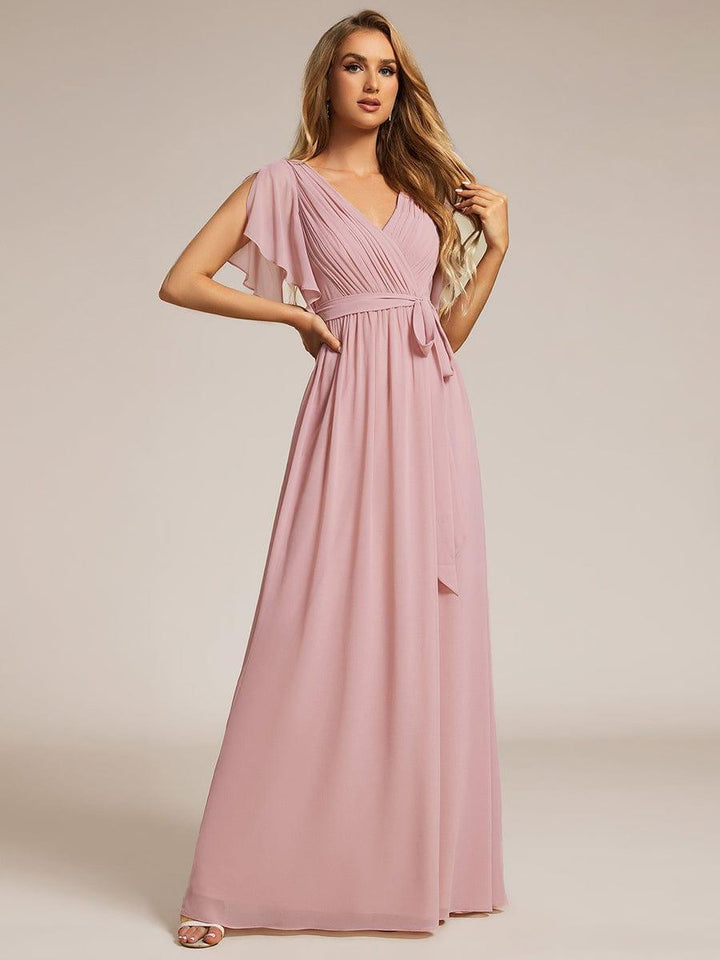 Dame | Abendkleid Damen Maxi A-Linie Elegant - Chiffon