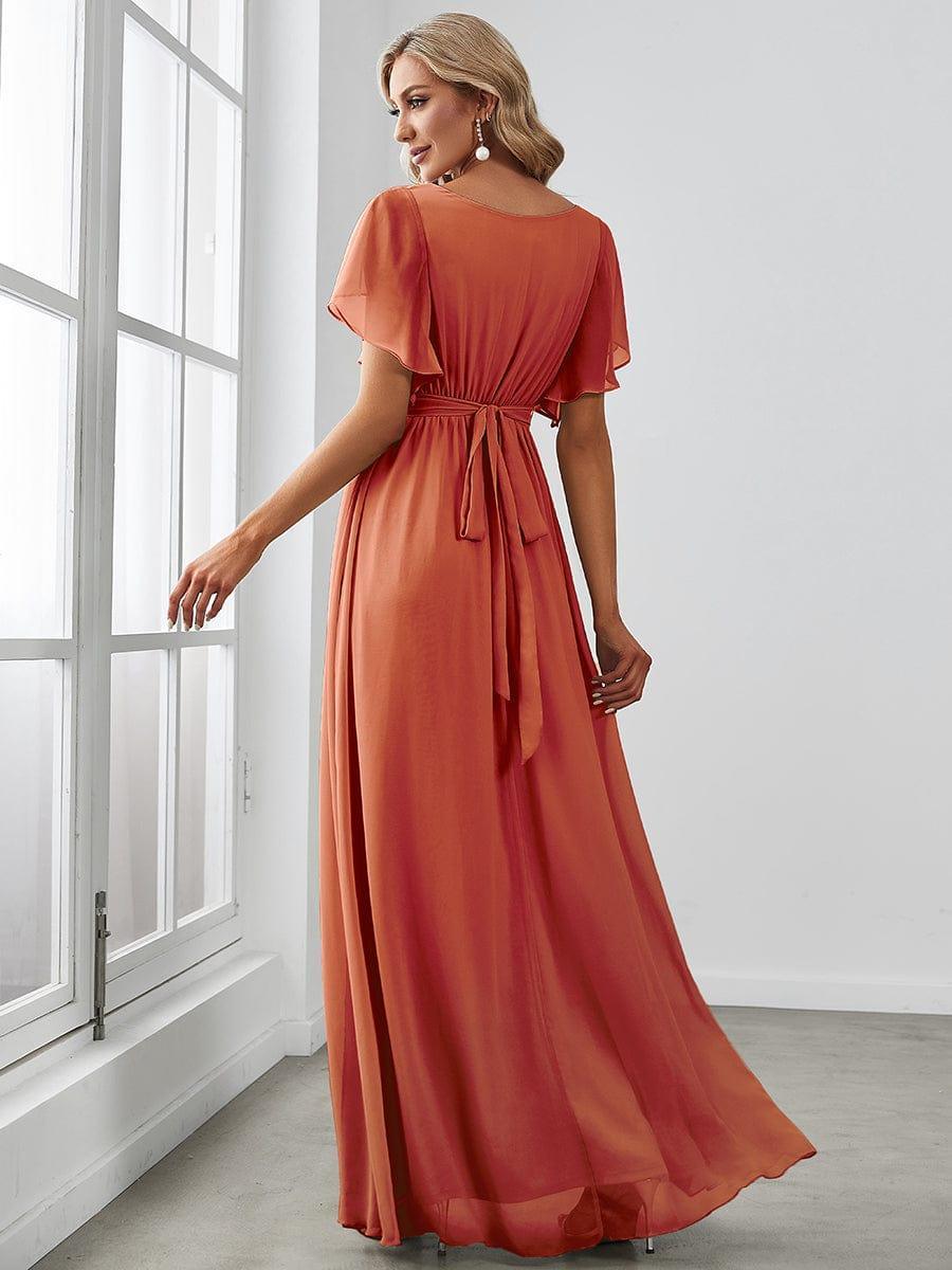 Dame | Abendkleid Damen Maxi A-Linie Elegant - Chiffon