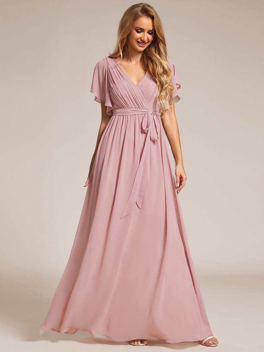 Dame | Abendkleid Damen Maxi A-Linie Elegant - Chiffon