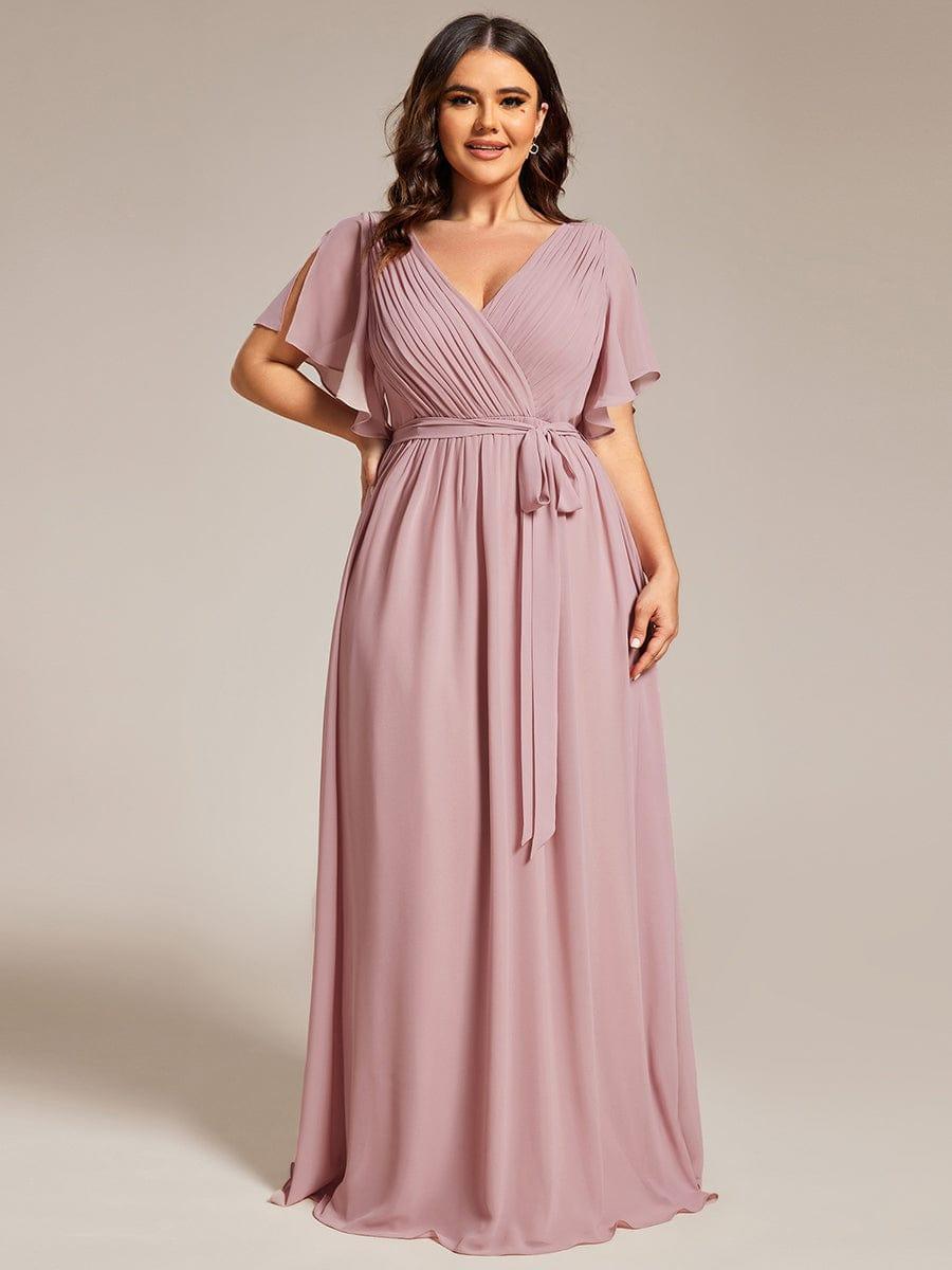 Dame | Abendkleid Damen Maxi A-Linie Elegant - Chiffon