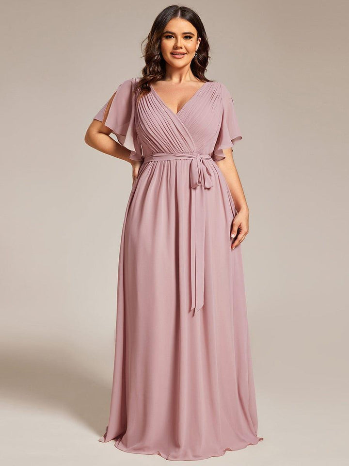 Dame | Abendkleid Damen Maxi A-Linie Elegant - Chiffon