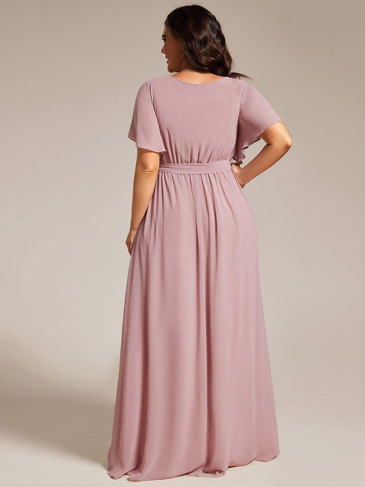 Dame | Abendkleid Damen Maxi A-Linie Elegant - Chiffon