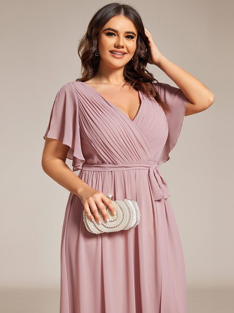 Dame | Abendkleid Damen Maxi A-Linie Elegant - Chiffon