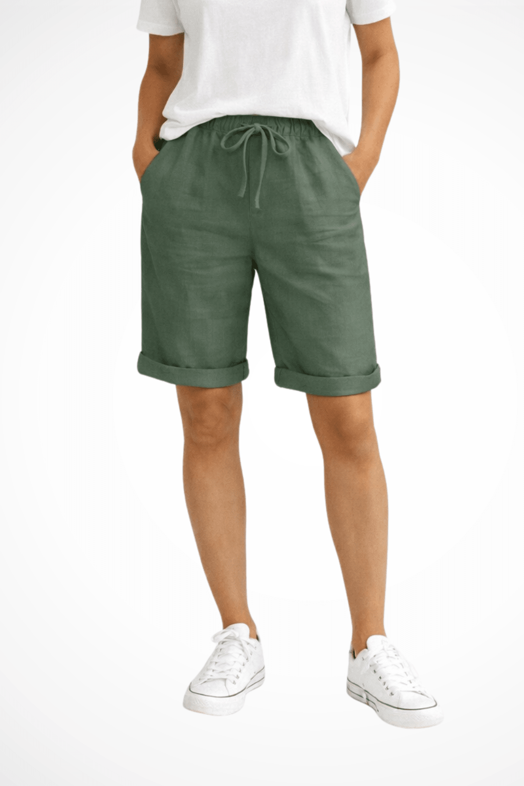 Miss | Damen Caprihose Relaxed - Leinen