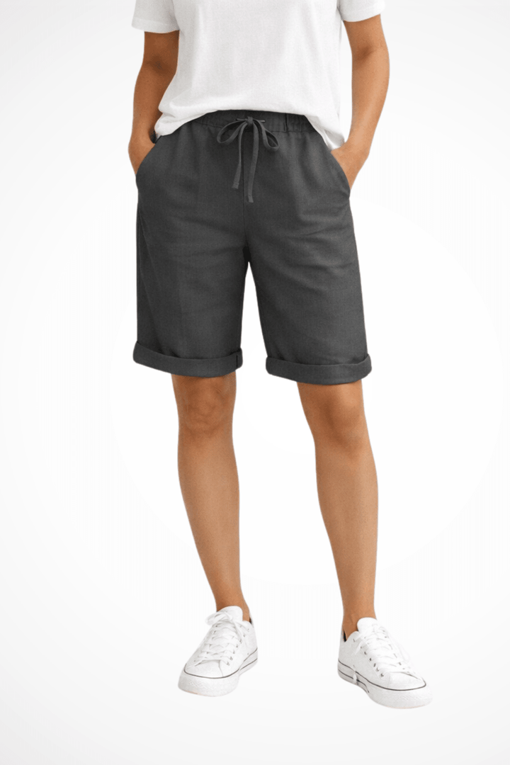 Miss | Damen Caprihose Relaxed - Leinen