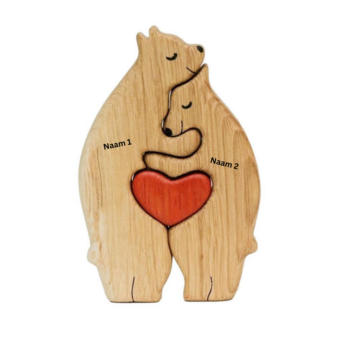 Wood Bear Family | Customisable, personal and original