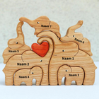 Wood Elephant Family | Customisable, personal and original