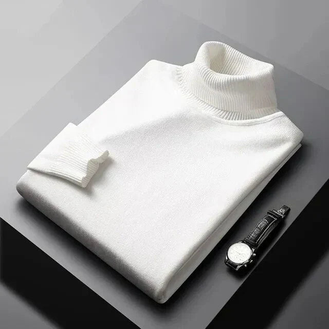 Harrison | Élégant pull à col roulé premium