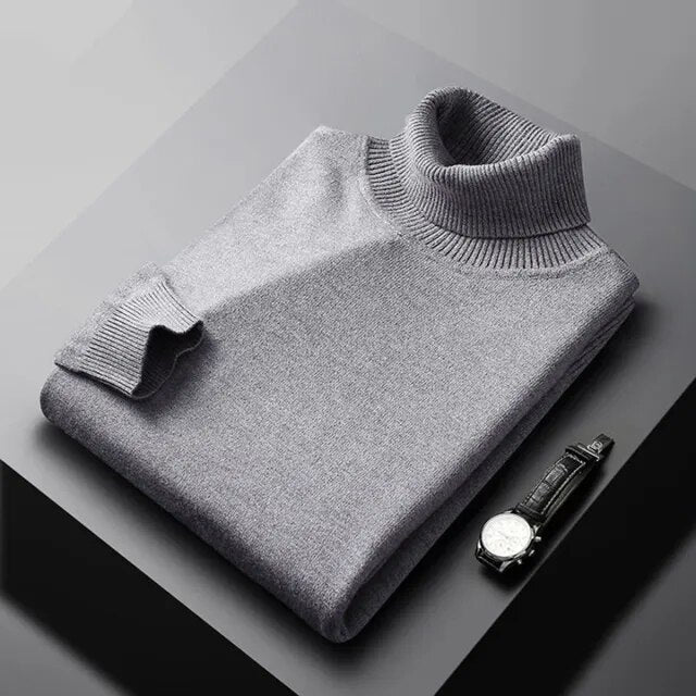 Harrison | Élégant pull à col roulé premium