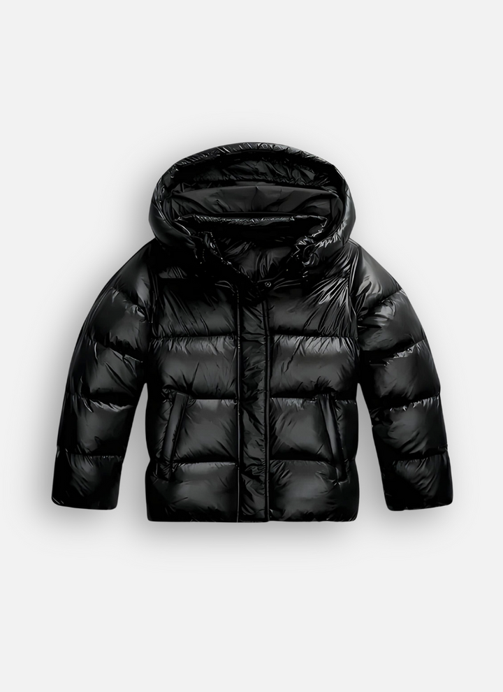 Kinley | Damen Pufferjacke mit Kapuze und Reißverschluss