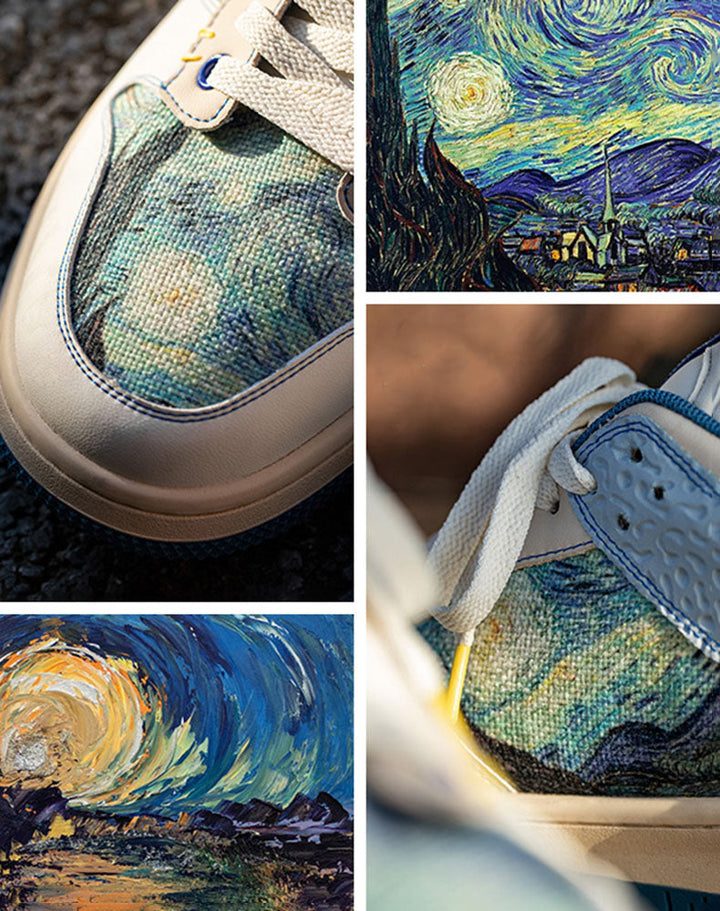 Künstlerische Unisex-Sneaker mit Sternennacht-Design und bequemer Sohle - Lior