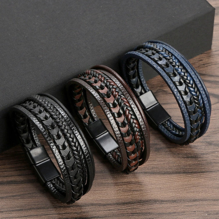 Felix | Geflochtenes Leder-Viking-Armband