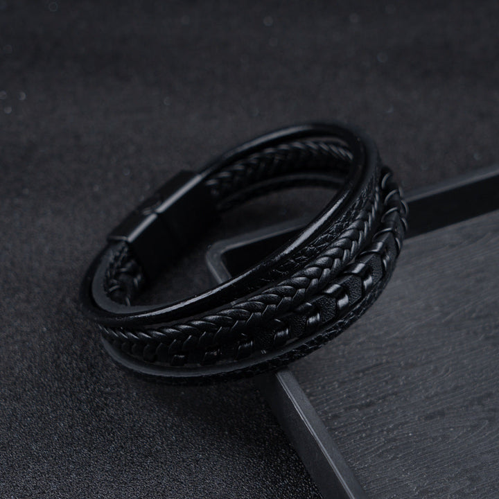 Felix | Geflochtenes Leder-Viking-Armband