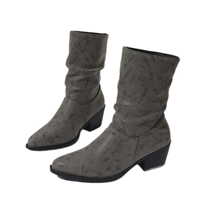 Lässige Stiefeletten für Damen mit Blockabsatz, pflegeleicht