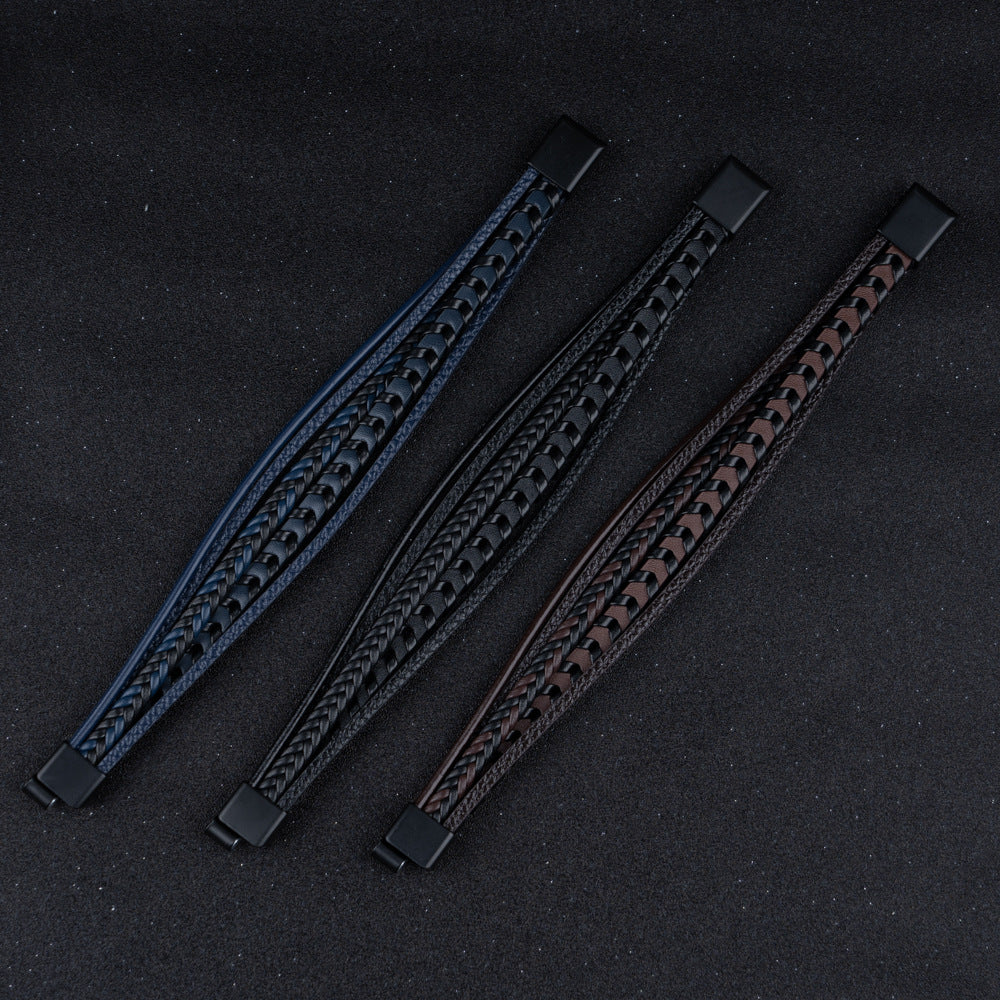 Felix | Geflochtenes Leder-Viking-Armband