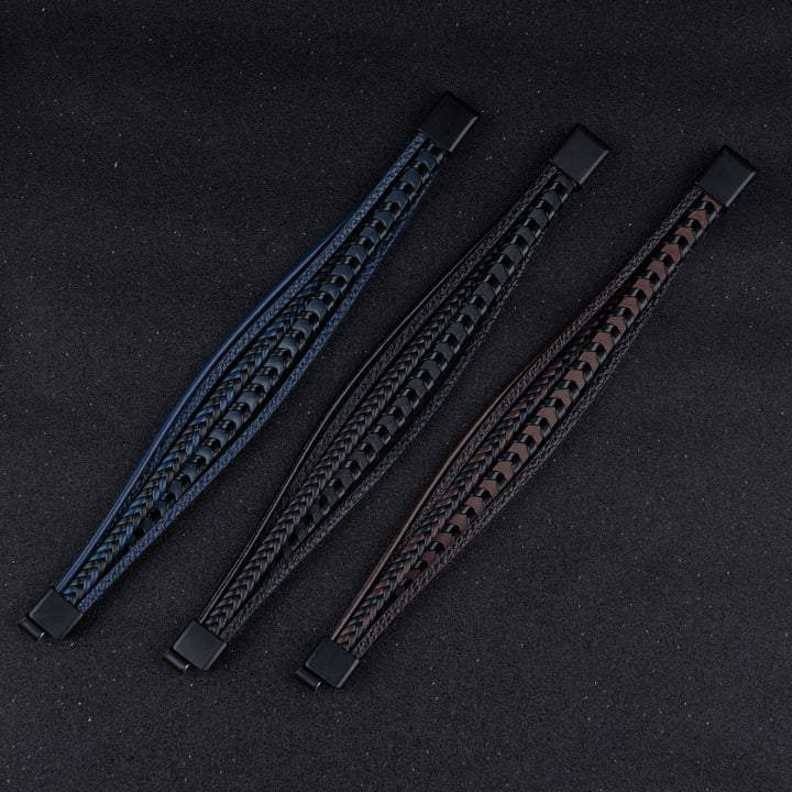 Felix | Geflochtenes Leder-Viking-Armband