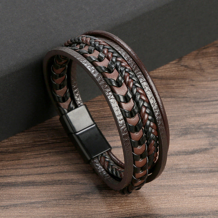 Felix | Geflochtenes Leder-Viking-Armband