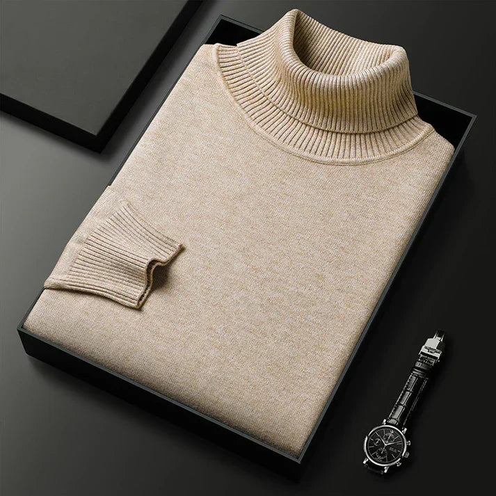 Harrison | Élégant pull à col roulé premium