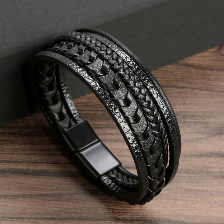 Felix | Geflochtenes Leder-Viking-Armband