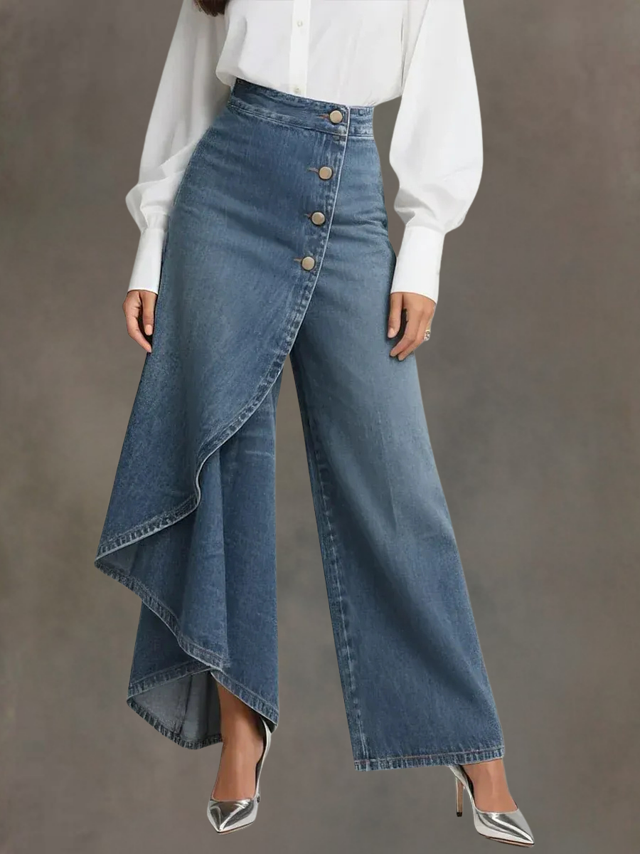 Margaret | Pantalon large élégant à taille haute