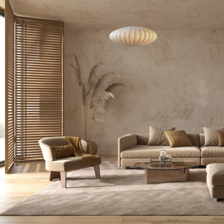 Ceiling Light | Japandi Silk | Elegant &amp; Timeless | Living Room &amp; Dining Room